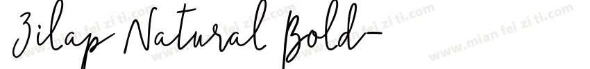 Zilap Natural Bold字体转换